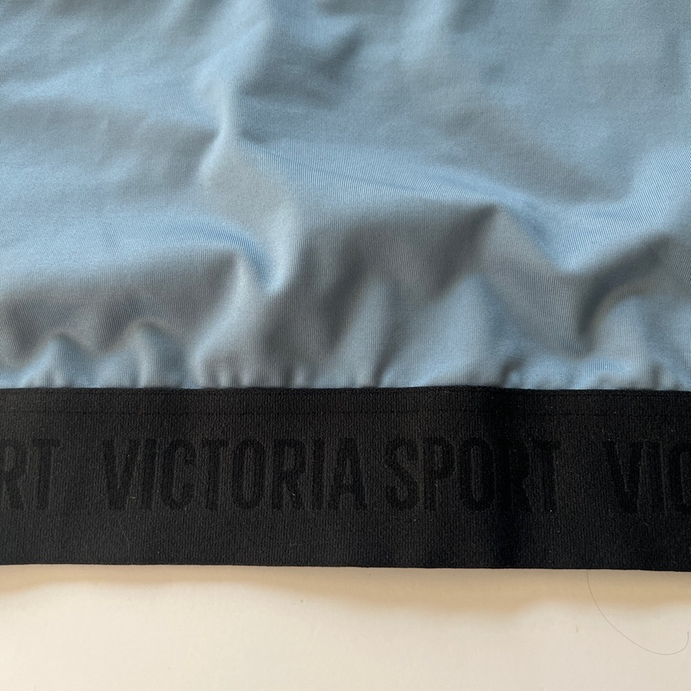 Victoria's Secret Sport The Player Racerback Wireless Blue  Sports Bra XL NWT - Picture 3 of 5